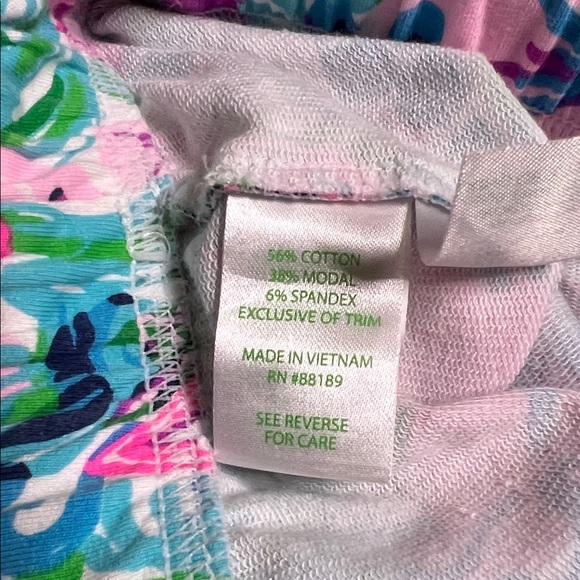 Lilly Pulitzer Emora Knit Pants Joggers Mandevilla Baby Paradise Petals Size S - Picture 7 of 7